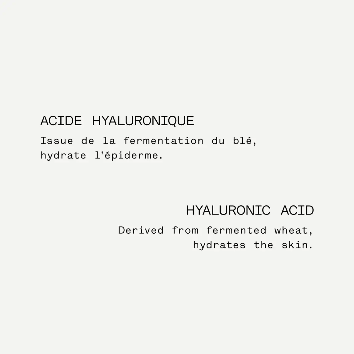 Sérum Visage Acide Hyaluronique - Typology